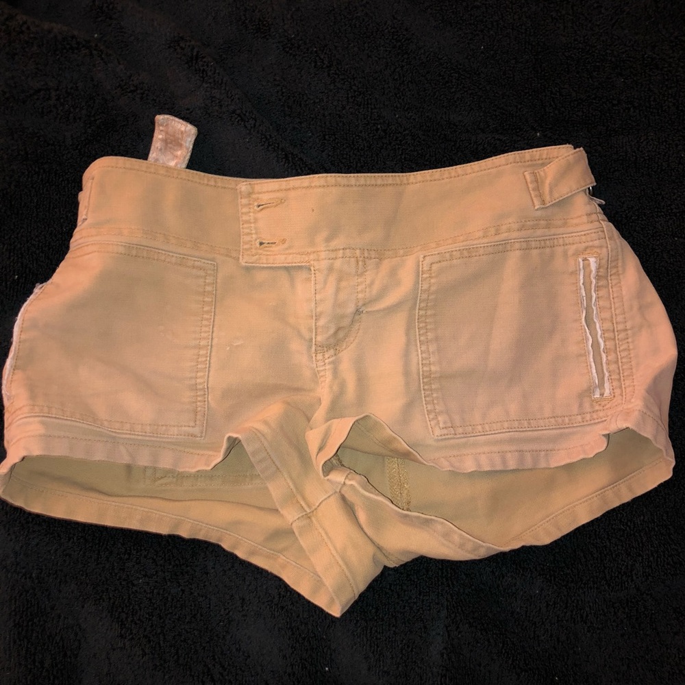 Yellow Abercrombie & Fitch Shorts